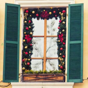 decoracion navidad ventanas